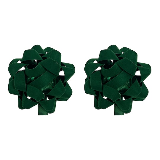 Michaels, 5" Green Velvet Bows, 2ct. by Celebrate It™ – Category: Shred & Tissue